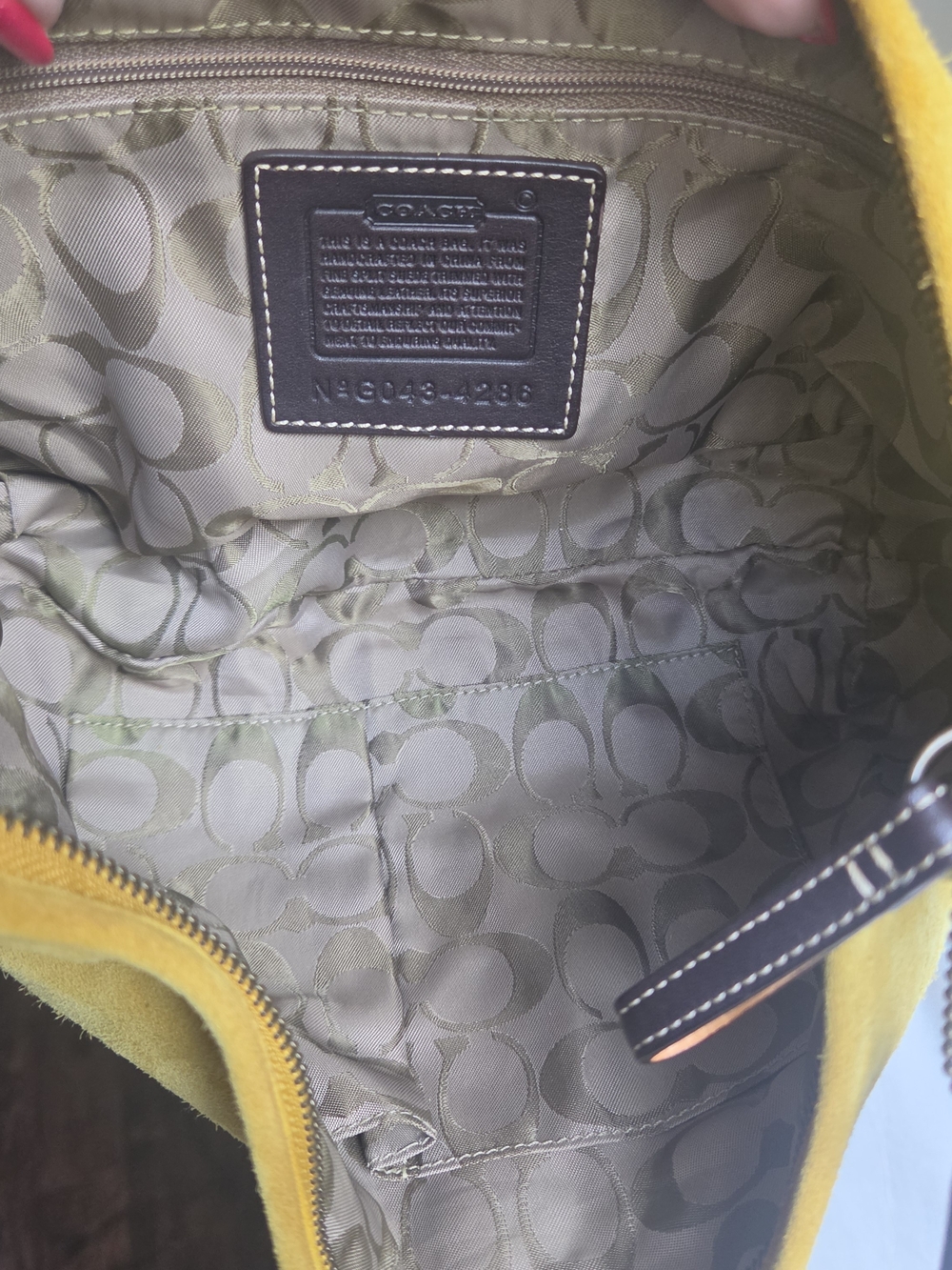 Vintage Coach Soho Suede Hobo Bag - Picture 8 of 9